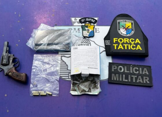 PMSE apreende revólver e drogas no Conjunto João Alves – P.M.S.E.