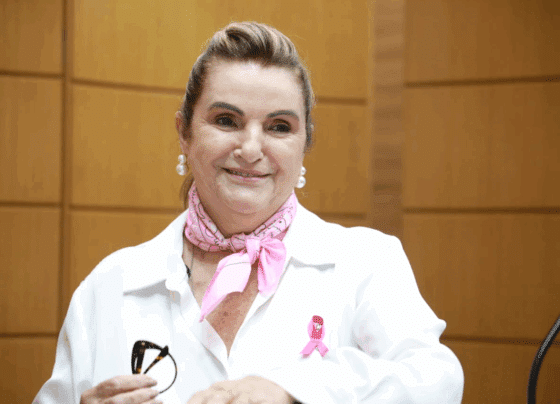 Áurea Ribeiro reforça importância da prevenção ao câncer de mama durante o ´Outubro Rosa´