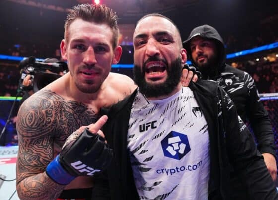 Com Belal Muhammad no corner, Brendan Allen ‘sufoca’, faz de Ridder desistir de luta e vence no UFC Canadá