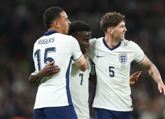 Inglaterra vence País de Gales com início arrasador e golaço de Saka em Wembley