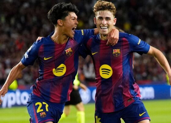 ‘Molecada’ brilha, Barcelona atropela Olympiacos na Champions e embala de vez para El Clásico