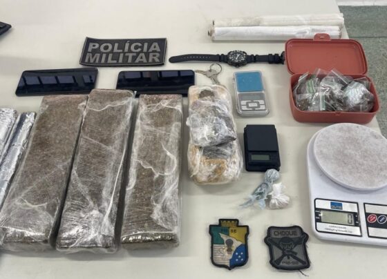 PM prende trio por suspeita de envolvimento com o tráfico de drogas em Nossa Senhora do Socorro – P.M.S.E.