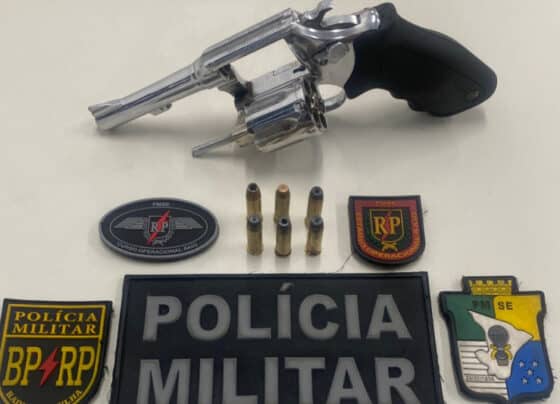 PMSE prende homem com tornozeleira eletrônica por porte ilegal de arma de fogo na Barra dos Coqueiros – P.M.S.E.