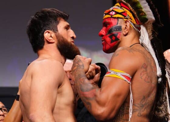 Poatan faz encarada tensa e manda recado forte a Ankalaev antes de revanche no UFC: ‘Não vai ter como se esconder’