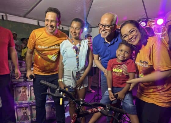 Fábio Meireles participa da 4ª “Festa das Crianças”, no bairro Santos Dumont, em Aracaju