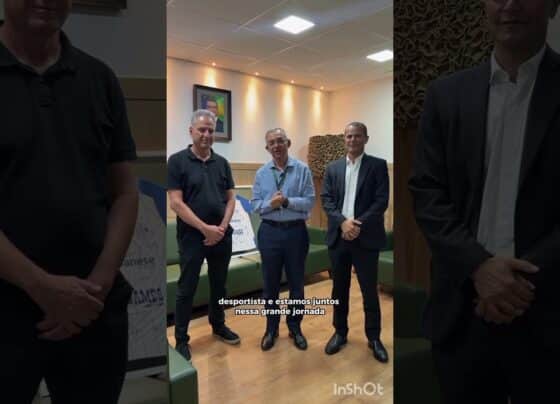 A visita do Dr Petrucio Souza e do Rodolfo Landim à sede do BANESE