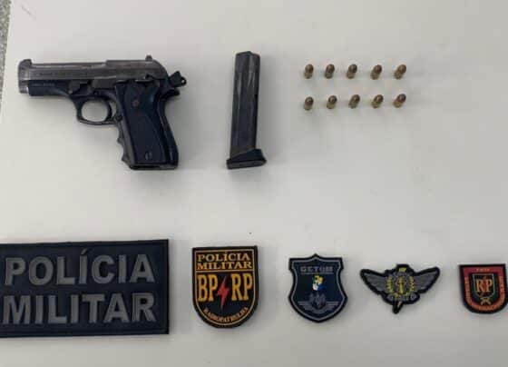 Ação integrada da Radiopatrulha e Getam resulta na apreensão de pistola na Coroa do Meio – P.M.S.E.