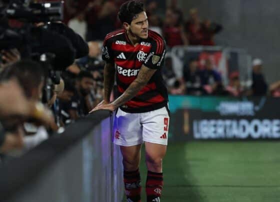 Imobilização total, pouco treino e indefinição por final da Libertadores: recuperação de Pedro gera cautela no Flamengo