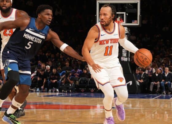 Knicks anotam 83 pontos no segundo tempo e dominam os Timberwolves no Madison Square Garden