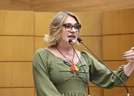 Linda Brasil registra ato realizado pela Frente em Defesa dos Serviços Públicos