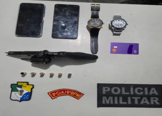 PM prende dupla e apreende arma de fogo em Umbaúba – P.M.S.E.