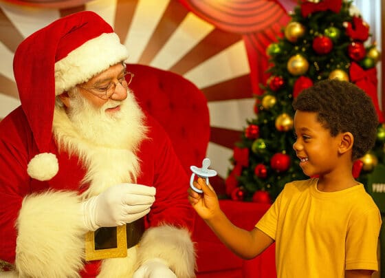 Papai Noel transforma a despedida da chupeta em momento de ternura – FaxAju