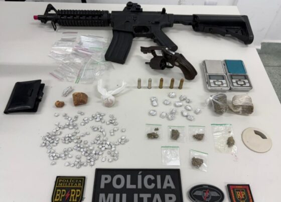 Polícia Militar prende suspeitos de tráfico ilícito de entorpecentes e porte ilegal de arma de fogo na Zona Sul da capital – P.M.S.E.