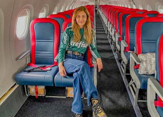 Presidente do Palmeiras, Leila Pereira aluga avião para time que disputa ‘ponto a ponto’ acesso à Série A do Brasileirão