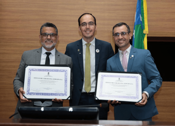 Alese homenageia Dilermando Júnior e Lúcio Flávio com Títulos de Cidadania Sergipana