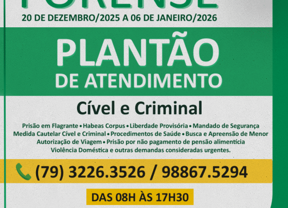 Defensoria Pública mantém atendimento em regime de plantão durante recesso – FaxAju