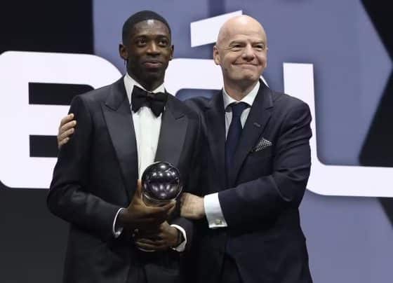 Dembélé, do PSG, é eleito melhor jogador do mundo