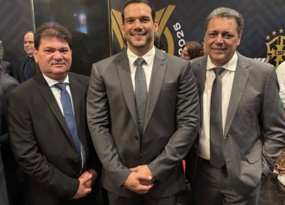 FSF tem reunião com empresas e participa do prêmio Brasileirão 2025 – Futebol Sergipano