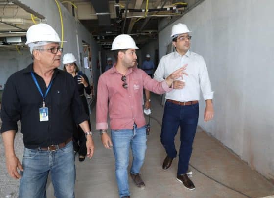 Jeferson Andrade acompanha obras de ampliação da sede da Alese