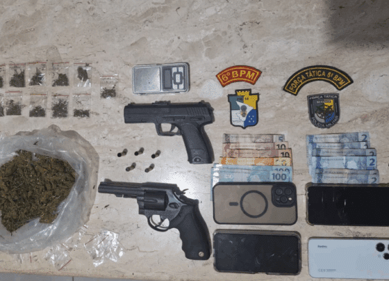 PM apreende arma de fogo e drogas no município de Santa Luzia do Itanhy – P.M.S.E.