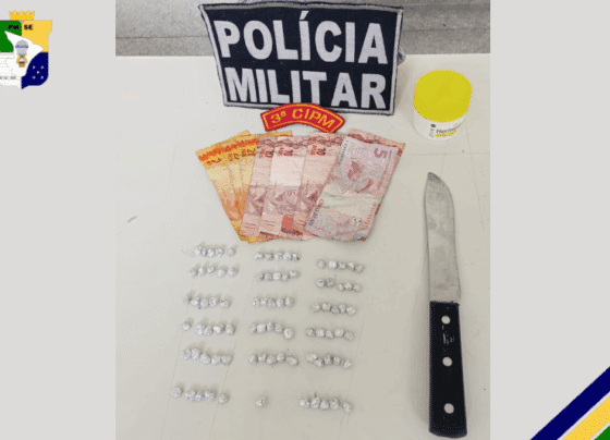 PM prende mulher por tráfico de drogas em Santo Amaro das Brotas – P.M.S.E.