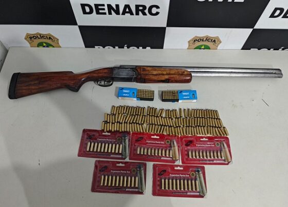 Polícia Civil apreende arma de fogo e quase 300 munições em residência em São Cristóvão