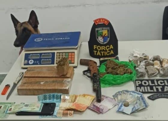 Polícia Militar apreende quase três quilos de entorpecentes e uma arma de fabricação caseira em Aracaju – P.M.S.E.