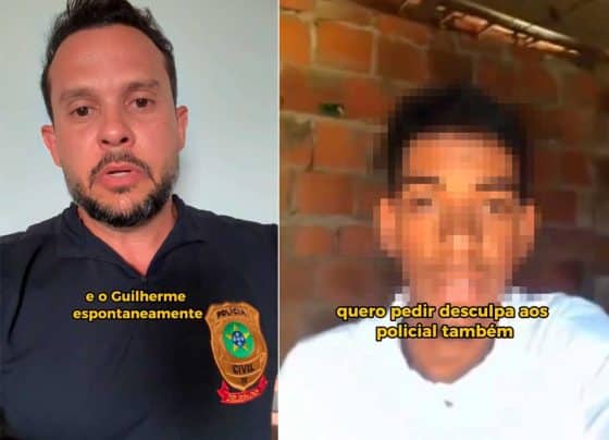 Após mandar policiais “tomarem no c”, jovem grava vídeo de retratação em Riachão do Dantas