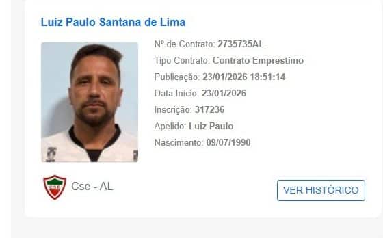 Atacante Luiz Paulo é regularizado e será mais uma opção do CSE para o clássico