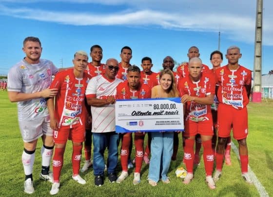 Investimento no “Touro do Sertão”: Prefeitura de Nossa Senhora das Dores entrega cheque de R$ 80 mil ao Dorense