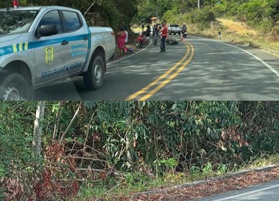 Motociclista sofre fraturas expostas após colisão com táxi na rodovia João Bebe Água