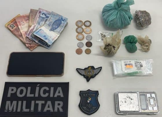 PM apreende drogas e prende casal em flagrante por tráfico em Aracaju – P.M.S.E.
