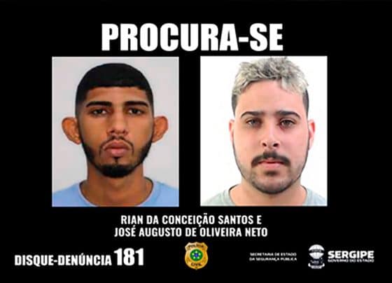 Polícia divulga imagens de suspeitos de homicídio em Itabaianinha