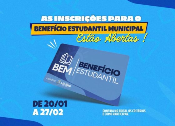 Prefeitura de Socorro divulga edital do Benefício Estudantil Municipal – RO Acontece
