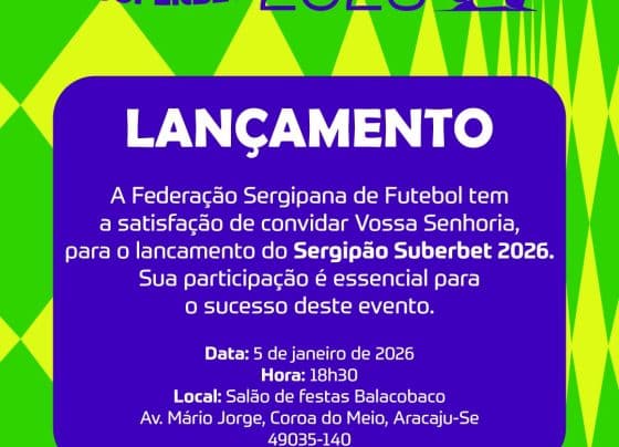 Sergipão 2026: FSF promove lançamento do estadual nesta segunda-feira