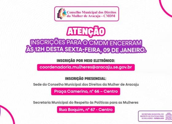 inscrições para conselho municipal encerram nesta sexta-feira – FaxAju