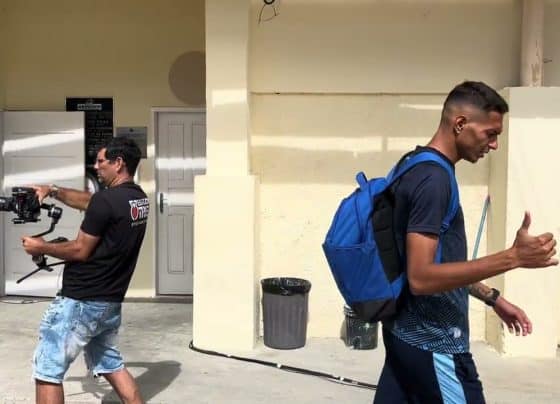 A chegada do Confiança para enfrentar o Guarany 21/02/26