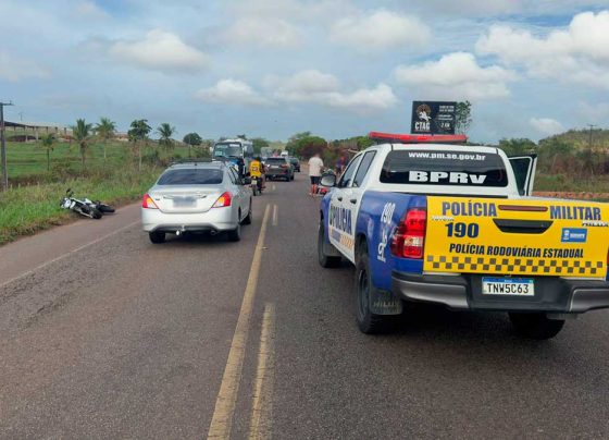 Colisão entre duas motocicletas deixa feridos na rodovia SE-270, em Salgado