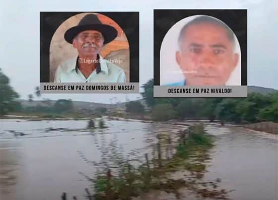 Dois homens morrem após carro ser arrastado por correnteza em Simão Dias