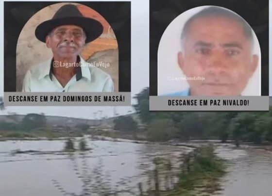 Dois idosos morrem no interior de Sergipe após condutor tentar atravessar córrego