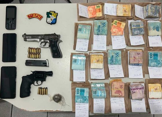 Dois suspeitos de roubo são detidos com armas e munições em Riachão do Dantas