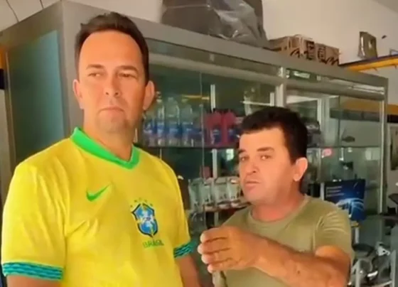 Fábio Meireles ouve reclamação de comerciante pela ausência de sinalização e manutenção na Avenida Visconde de Maracaju