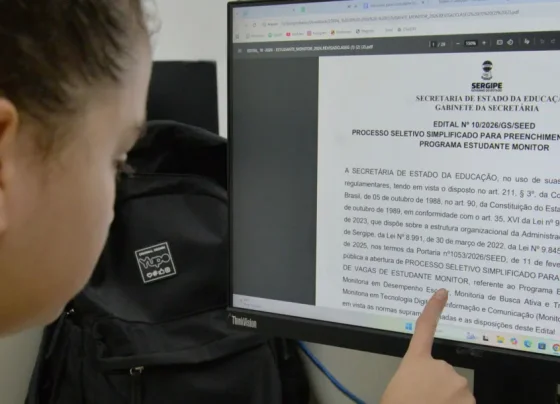 Governo do Estado de Sergipe abre as inscrições para 6.050 vagas no programa “Estudante Monitor 2026” – FaxAju