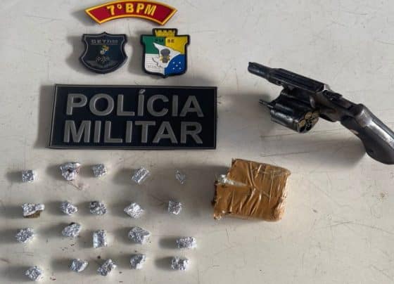 Operação conjunta entre PMSE e PCMG resulta na apreensão de arma de fogo e drogas em Lagarto – P.M.S.E.