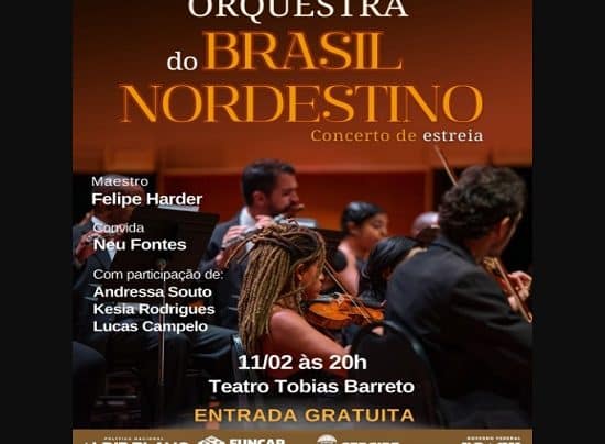 Orquestra do Brasil Nordestino estreia concerto gratuito no TTB