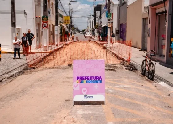 Prefeito de Lagarto acompanha início de obra histórica de revitalização no Centro Comercial – RO Acontece