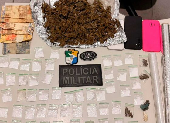 Polícia Militar prende três suspeitos e apreende drogas durante ação em Lagarto