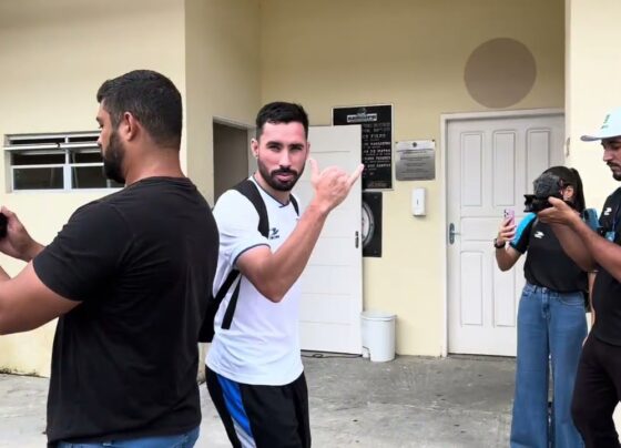 A chegada do Confiança para enfrentar o Fluminense