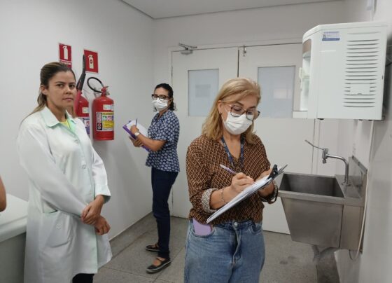 Hospital de Urgências de Sergipe recebe inspeção anual da Vigilância Sanitária de Aracaju