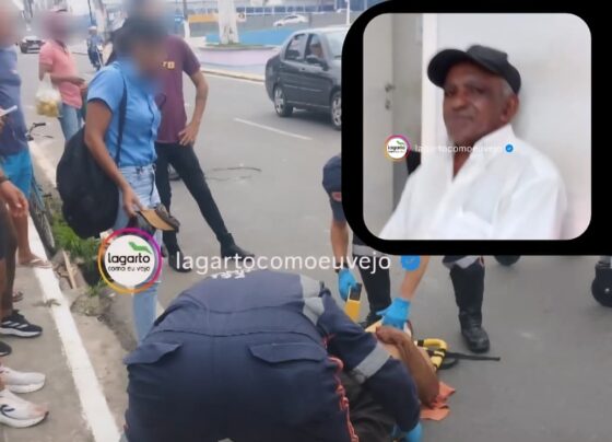 Idoso que caiu de bicicleta na Avenida da Bica, em Lagarto, morre após dias internado